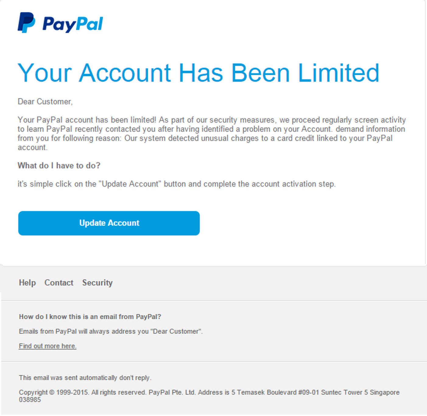 Paypal Phishing Mail Geöffnet