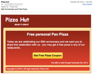 MailShark Asprox botnet uses free pizza as phishing bait