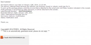 MailShark Fake FedEx agent notice installs malware