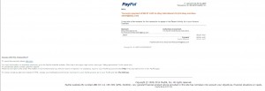 MailShark Fake PayPal email uses eBay phishing bait