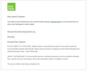 MailShark New notice says Kiwi Bank phishing email