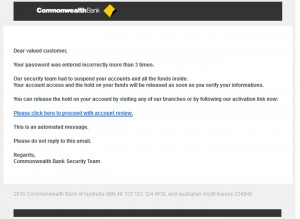 MailShark Account suspended phishing email warns