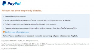 MailShark Confirm account phishing email requests