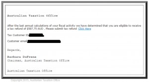 MailShark Fake Australian Tax Office emails circulating