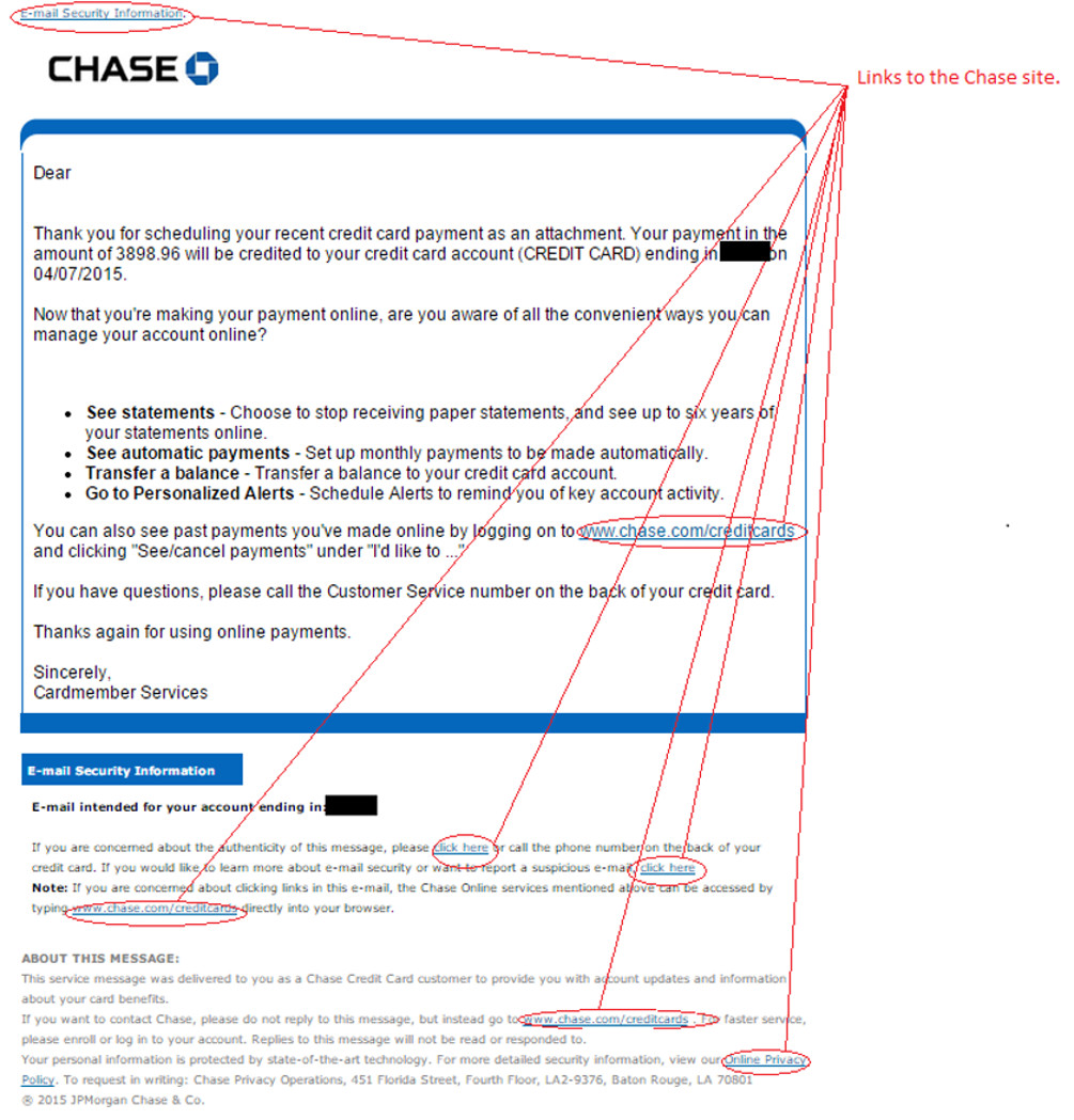 MailShark Phishing campaign targets Chase customers