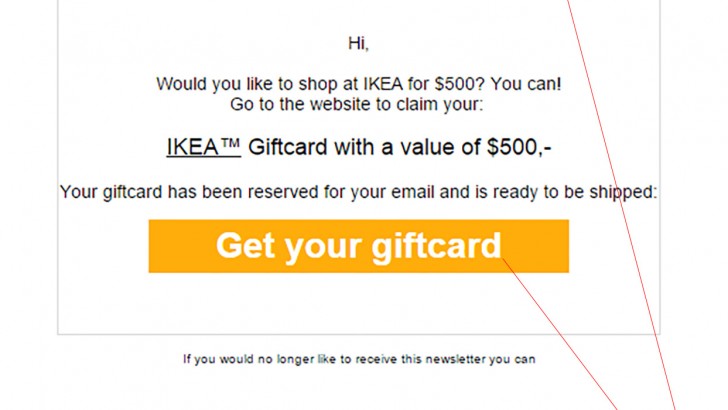 IKEA Gift Card Scam