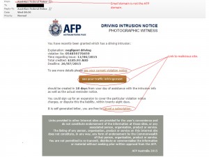MailShark Speeding fine scam downloads malware