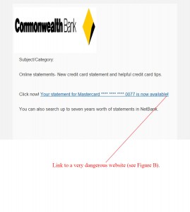 MailShark Commonwealth Bank Credit Card Statement Email Scam