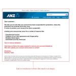 MailShark Dangerous ANZ Bank Account Suspended Email Scam