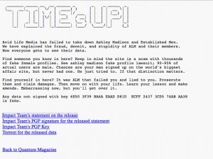 MailShark Hackers Finally Post Stolen Ashley Madison Data Dump Image