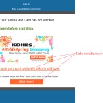 MailShark Kohls Gift Card Email Scam