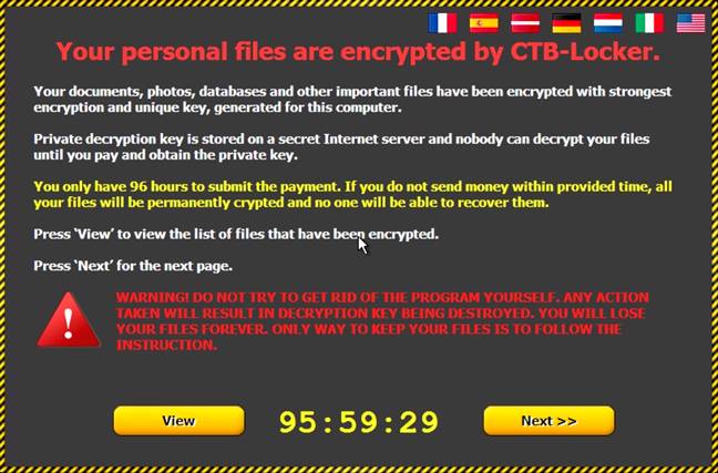 MailShark What Stop Are you installing windows 10 or ransomware CTB Locker