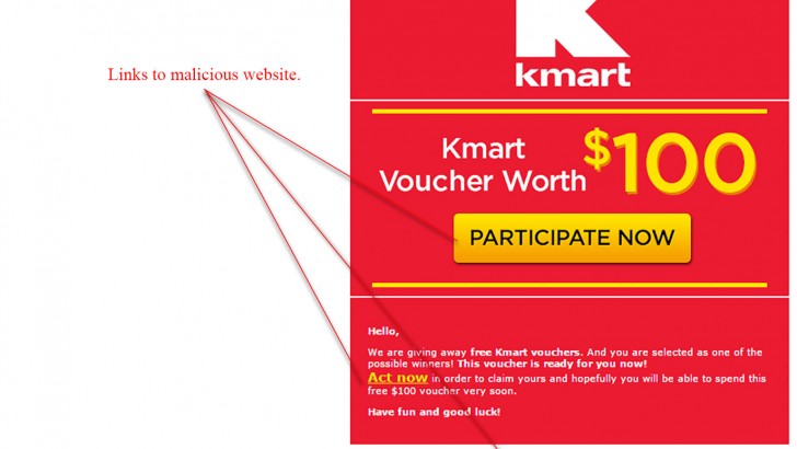 Win Your Kmart Voucher Now Scam