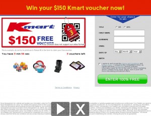 MailShark Win your Kmart Voucher now Visit Scam Site