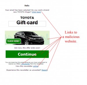 MailShark 50k SUV Email Scam Attempt