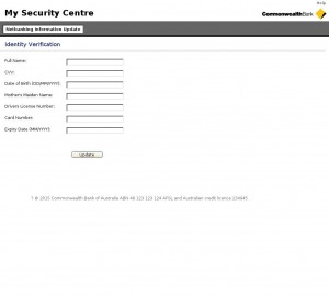 MailShark Commonwealth Bank Credit Card Alert Scam Visit website
