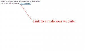 MailShark Your Westpac E-Statement Phishing Scam