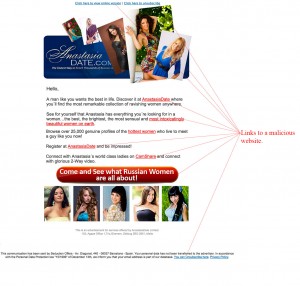 MailShark Anastasia Date Russian Women Spam Email