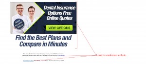 MailShark Compare Dental Insurance Malware Email Scam