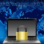 MailShark Ransomware Lock Laptop Digital Background