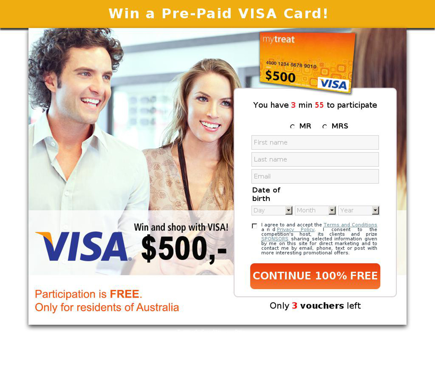 Can you use pre paid visa on only fans