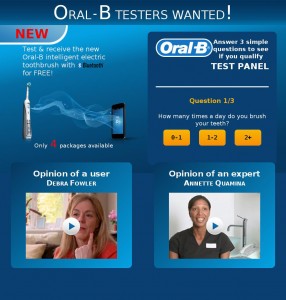 MailShark Test and receive the new Oral B electric toothbrush for free Visit Website