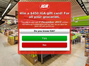 MailShark Win a 450 IGA gift card for all your groceries Visit Website