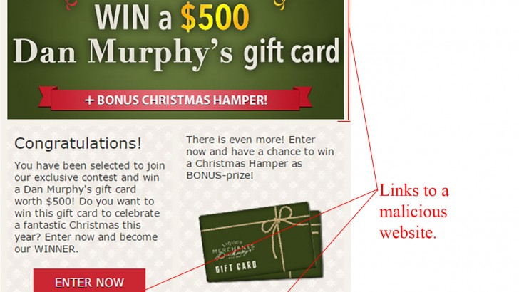 Win a $500 Dan Murphy’s Gift Card Scam