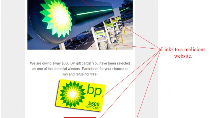 Win Free Fuel with BP Scam