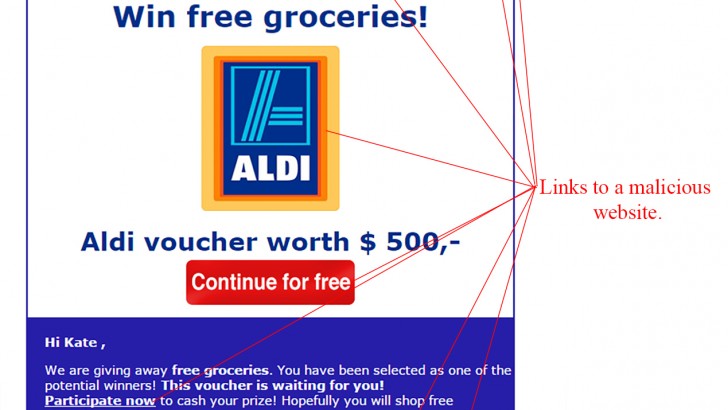 Great Customer Aldi Gift Card Scam