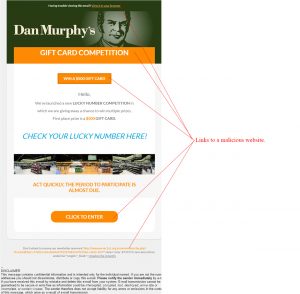 MailShark Dan Murphys Lucky Numbers Competition Scam